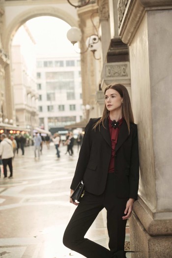 Σακάκι κρεπ με πέτο