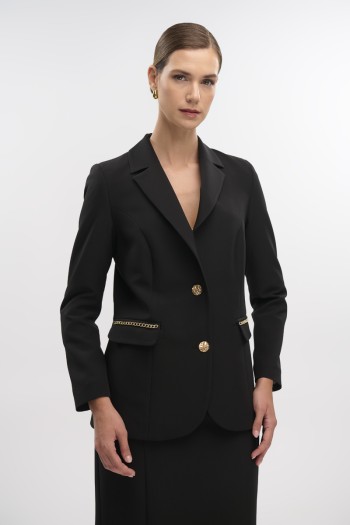 Σακάκι με διακοσμητική αλυσίδα