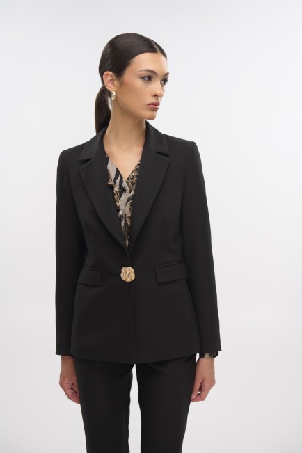 Jacket with gold button