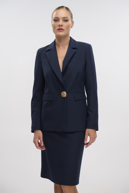 Jacket with gold button