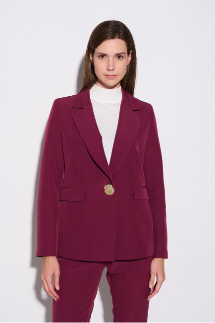 Jacket with gold button