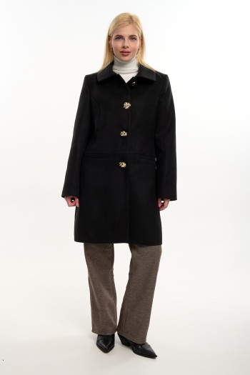 Παλτό με χρυσά κουμπιά