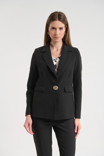 Blazer with gold button