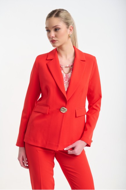 Blazer with gold button