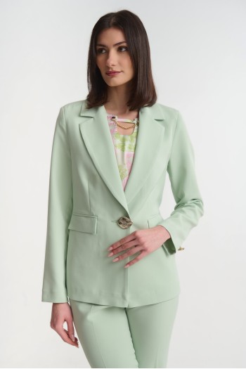 Blazer with gold button