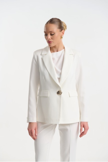 Blazer with gold button
