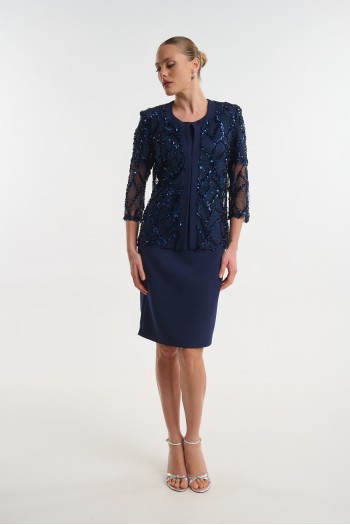 Dress and lace jacket set