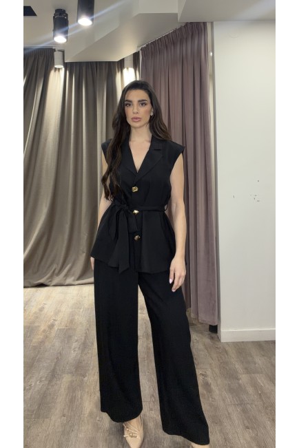 Σετ αμάνικο πουκάμισο με παντελόνα