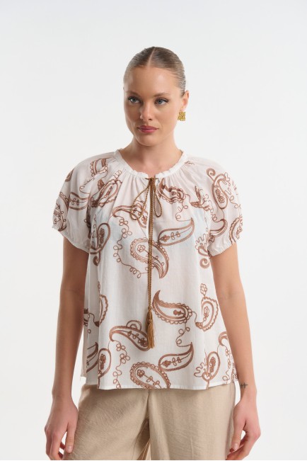 Paisley Print Blouse New Arrivals