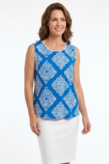 Patterned viscose blouse