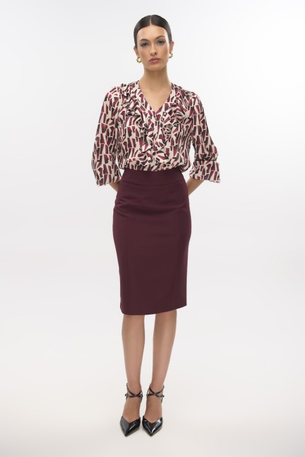 Ψηλόμεση μίντι φούστα