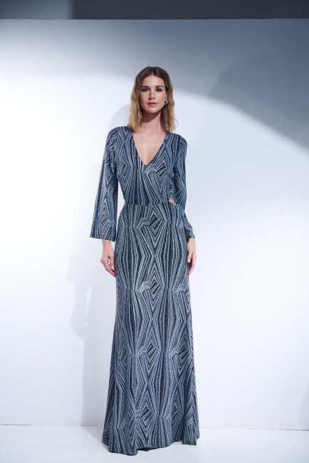 Maxi dress with slits