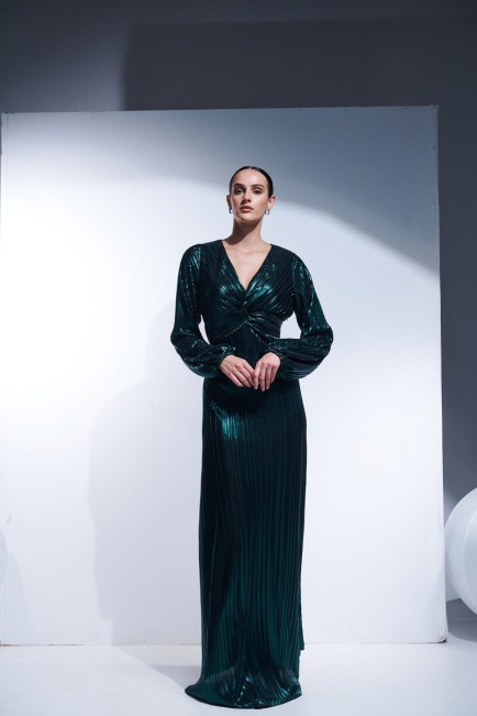 Φόρεμα με μεταλλική όψη