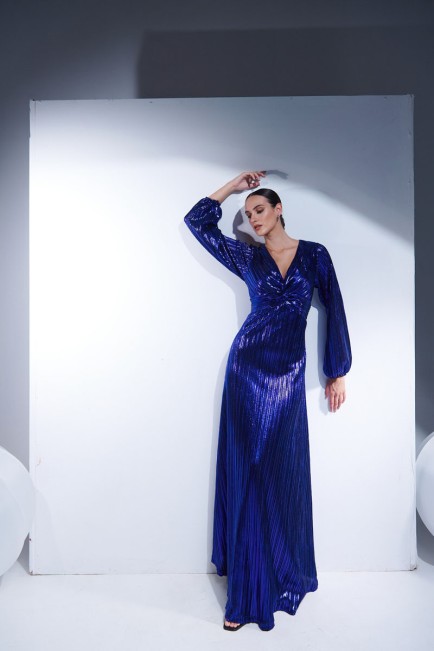 Φόρεμα με μεταλλική όψη