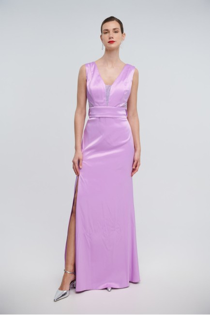 Sleeveless transparent dress