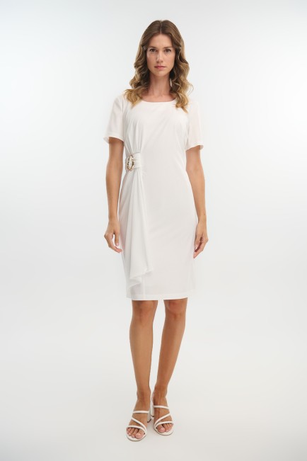 Midi dress with toque