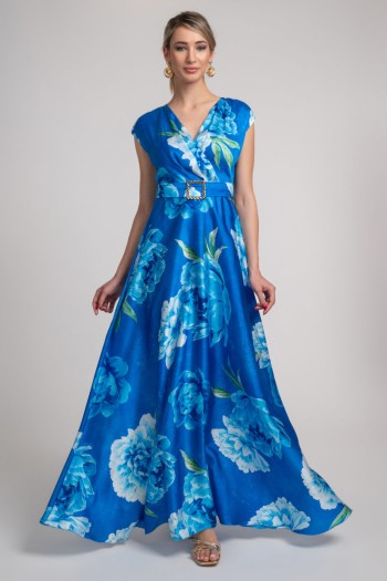 Floral κρουαζέ φόρεμα
