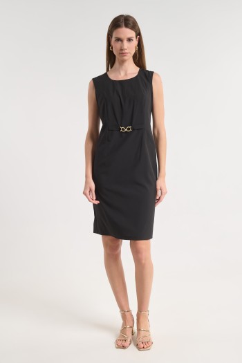 Midi dress with a chain detail