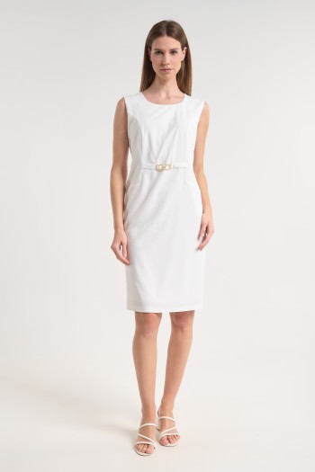 Midi dress with a chain detail