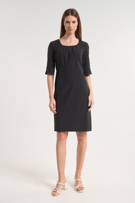 Midi dress with 3/4 sleeve