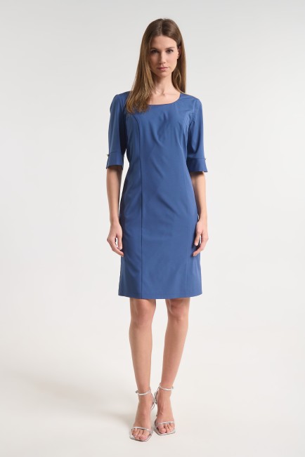 Midi dress with 3/4 sleeve