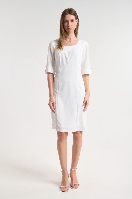 Midi dress with 3/4 sleeve