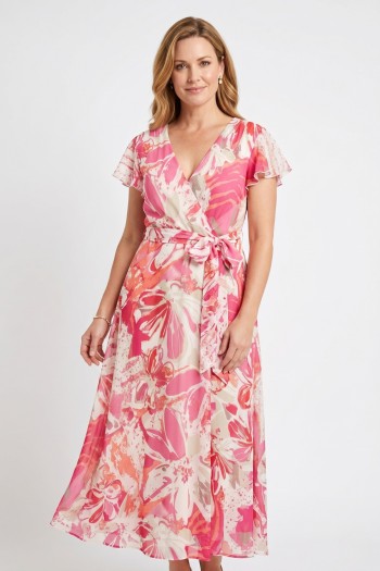 Muslin dress with belt