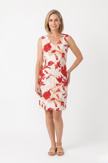 Printed cotton dress