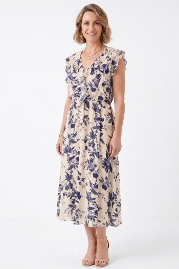 Floral dress with frill
