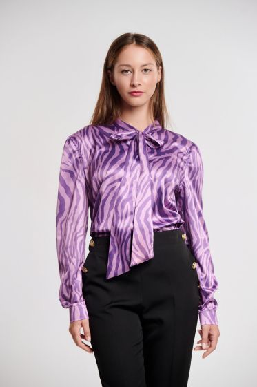 Zebra print πουκάμισο 