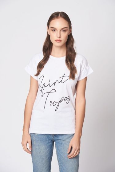 Κοντομάνικη μπλούζα “Saint Tropez”