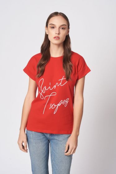 Κοντομάνικη μπλούζα “Saint Tropez”