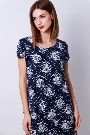 Ελαστική μπλούζα με τύπωμα καρδούλα